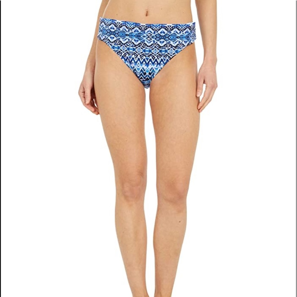 La Blanca 264917 Women Oasis Ikat Side Shirred Hipster Bikini Bottom Size 4